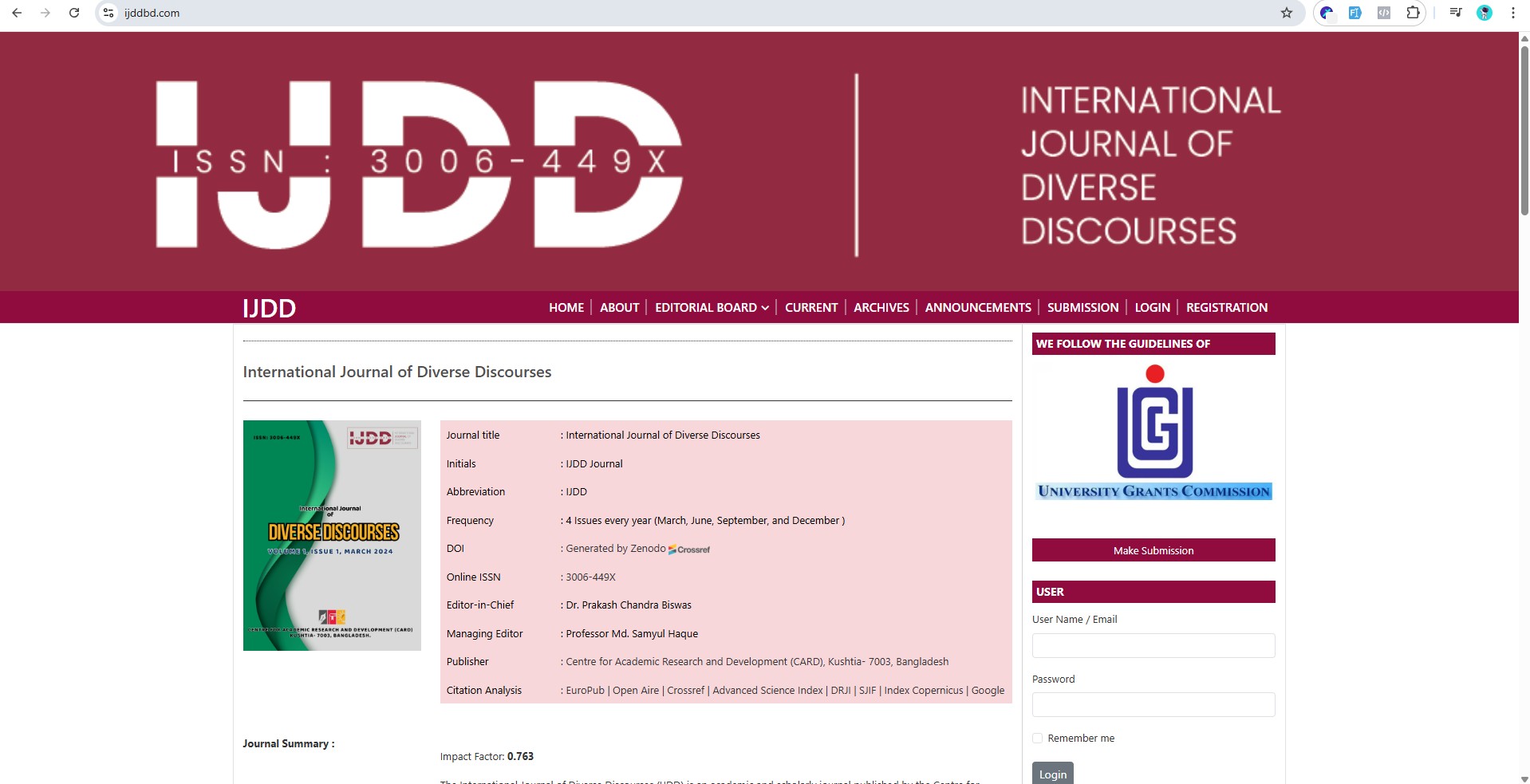 Transforming Academic Publishing for IJDD